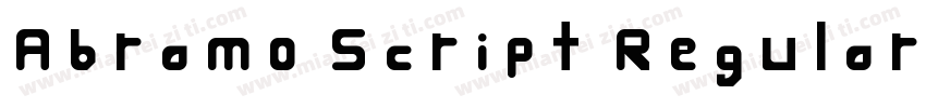 Abramo Script Regular字体转换